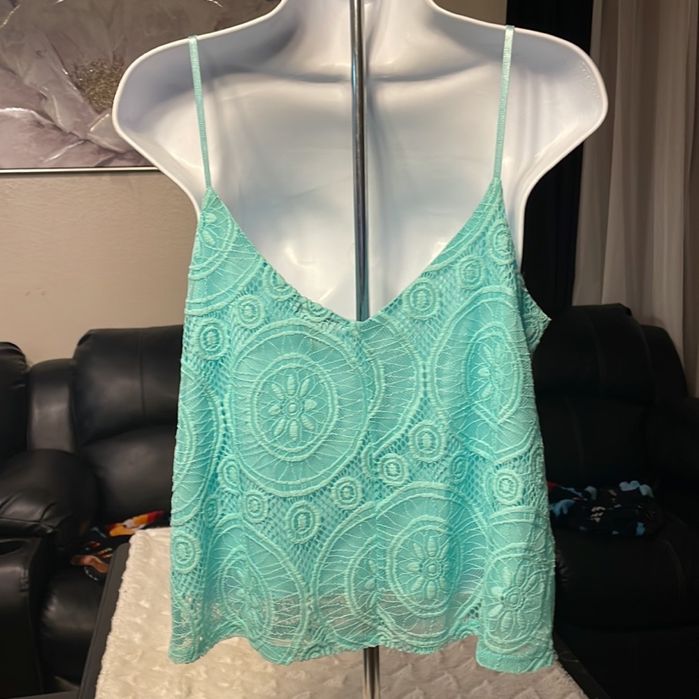 Beautiful Teal Rue21 Summer Tank Top - Picture 2 of 5